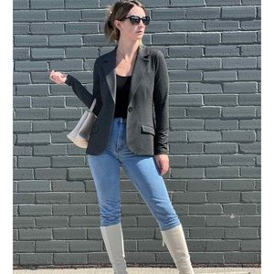 MiiK Sienna Girlfriend Blazer in Charcoal XXL - new without tags